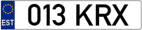 Truck License Plate